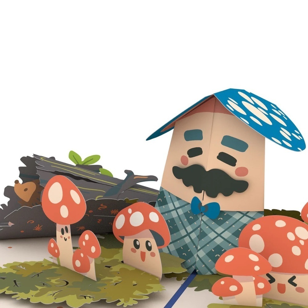 Fungi Dad Pop-Up Card, NWT